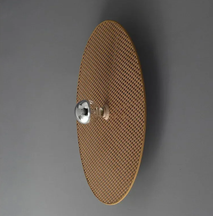 RattanHikari Handmade Japanese Bamboo Wall Lamp