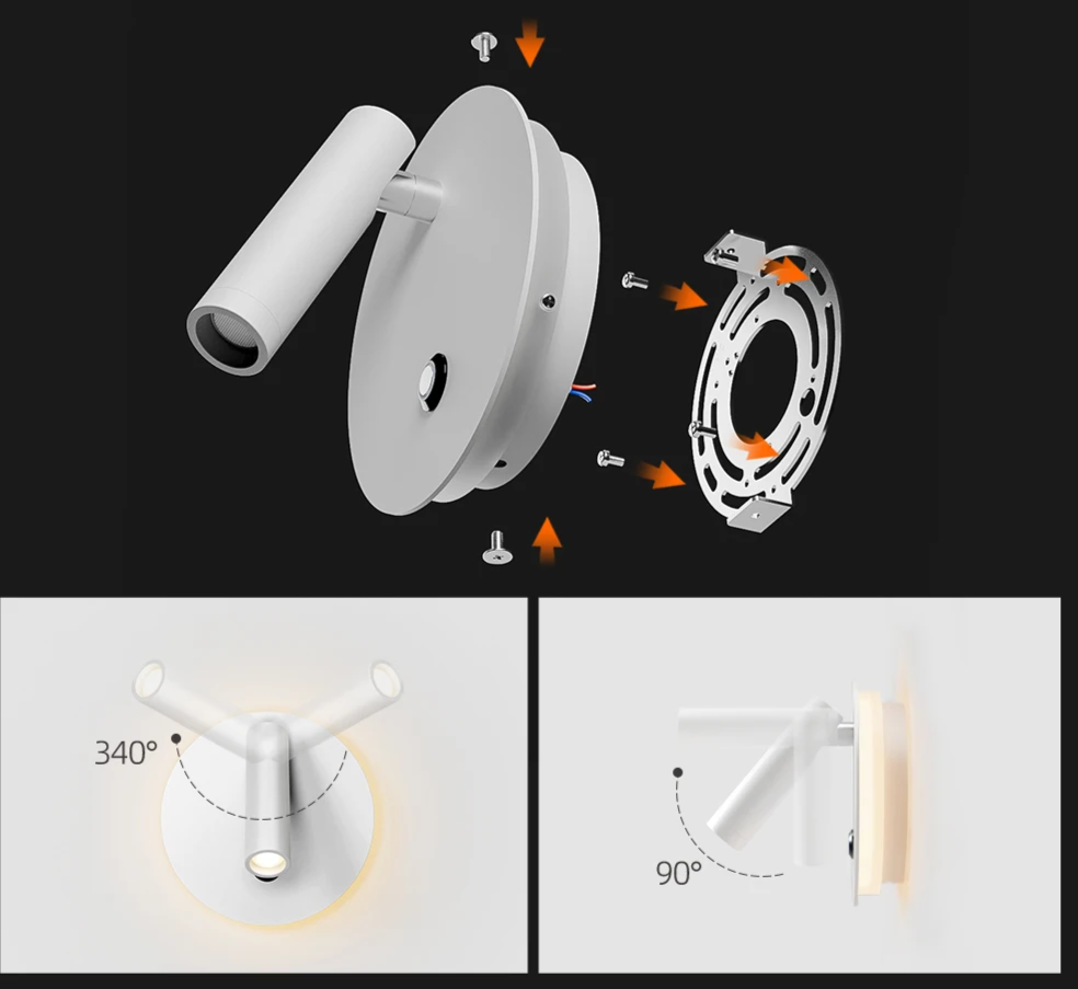 Aisilan TouchGlow LED Wall Lamp