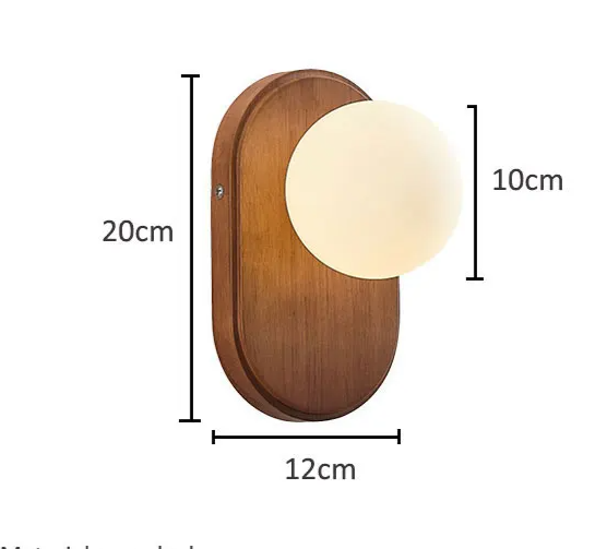 ZenLight Hikari Wall Lamp – Japanese Solid Wood Wall Light with Frosted Glass | Vintage Nordic Design