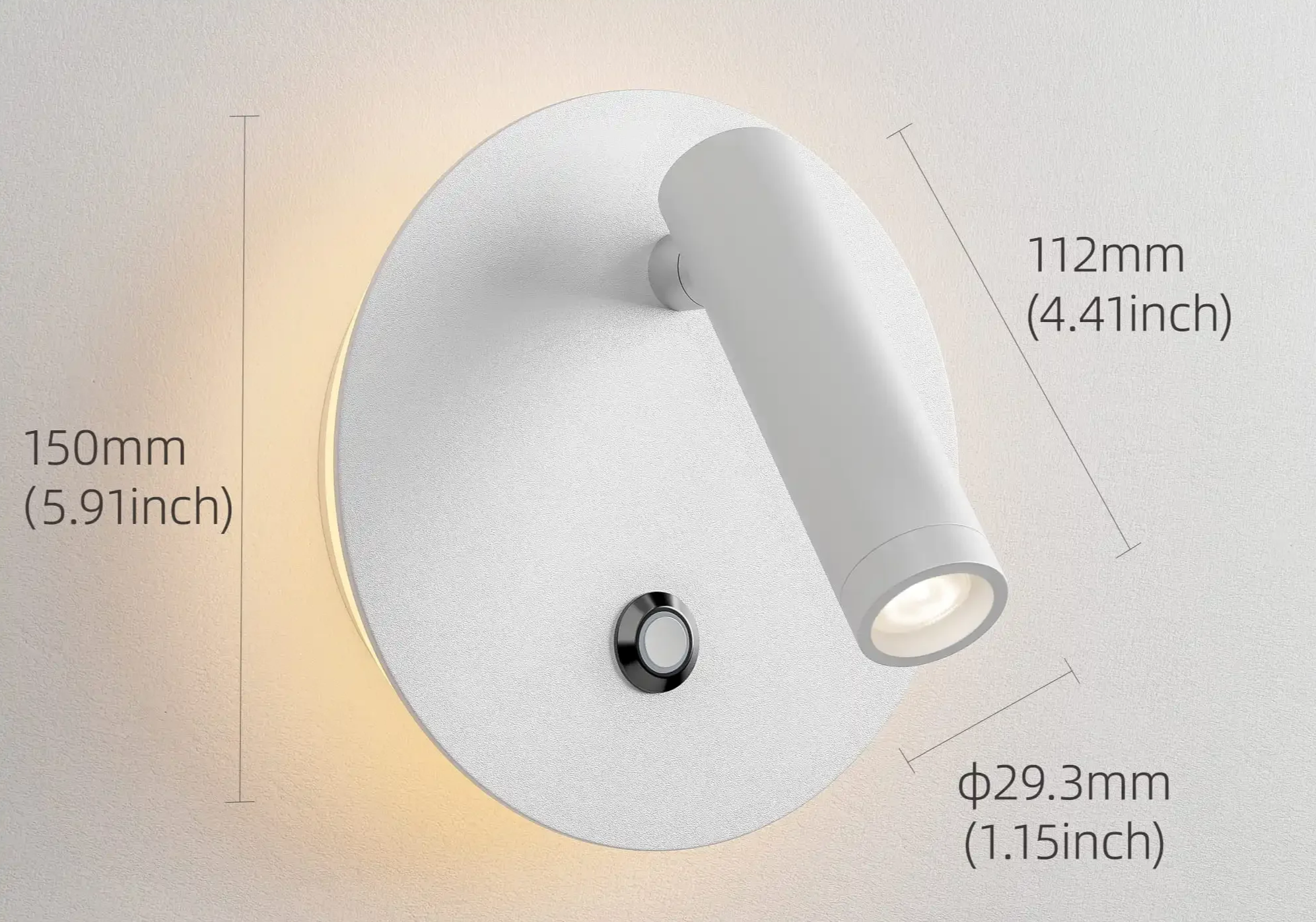 Aisilan TouchGlow LED Wall Lamp