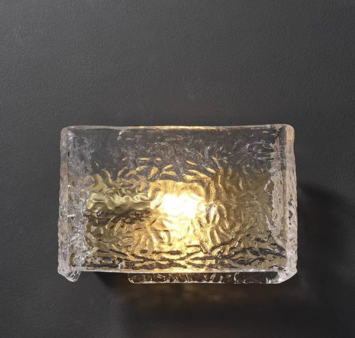 LuxeLuma Postmodern Copper Wall Lamp with Glass Shade