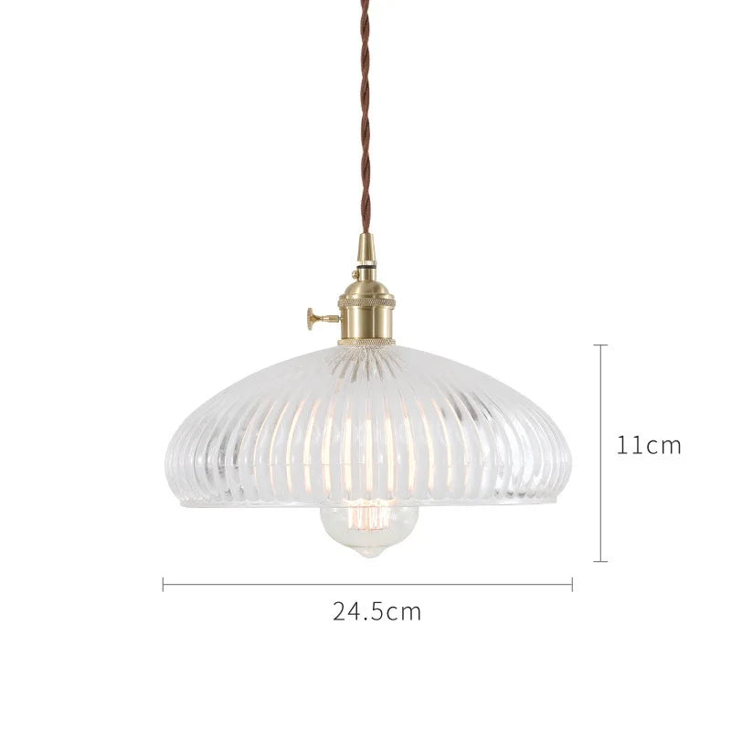 AeroNord LumiSphere Pendant Lamp – Nordic Japan Style Glass Pendant