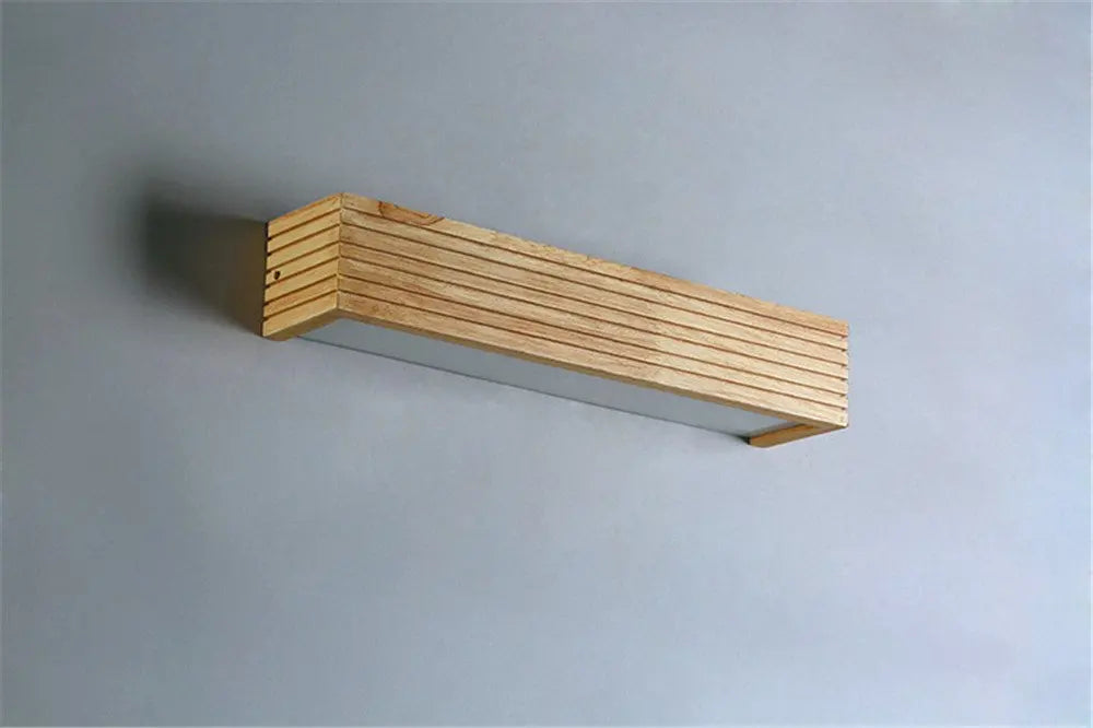 LignoGlow Modern Wooden LED Wall Lamp