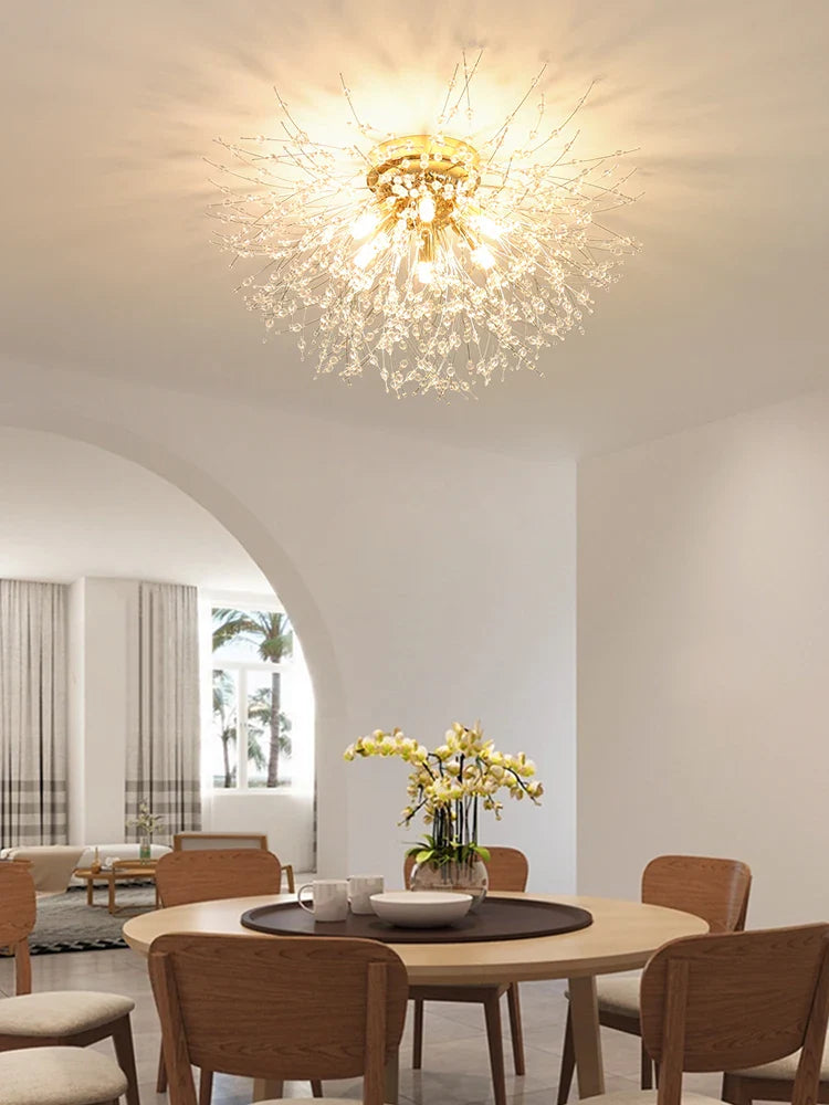 Dandeluxe Dandelion Crystal Ceiling Lamp
