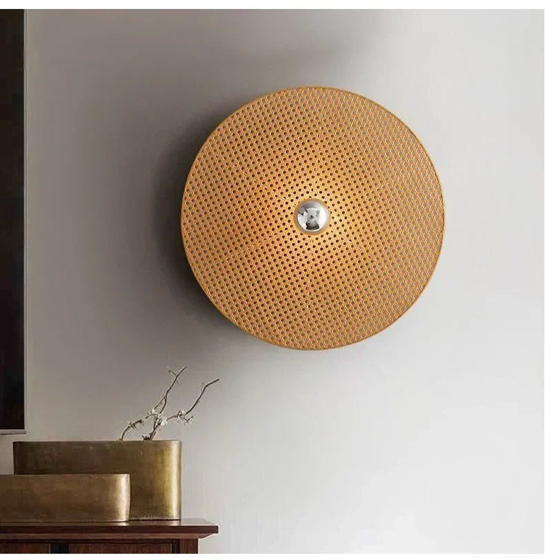 RattanHikari Handmade Japanese Bamboo Wall Lamp