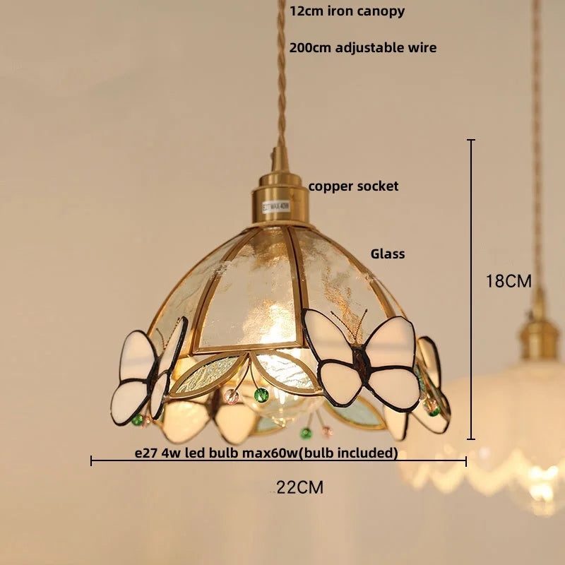AuroraGlass Nordic LED Hanging Lamp