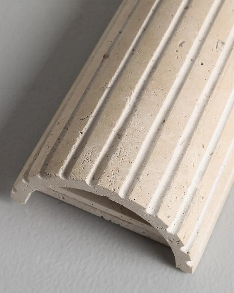 TerraLume Wabi-Sabi Travertine LED Wall Lamp