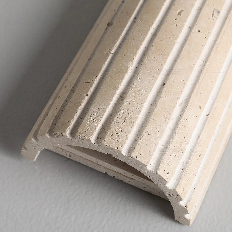 TerraLume Wabi-Sabi Travertine LED Wall Lamp