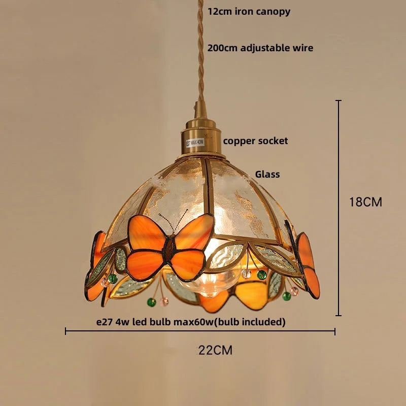 AuroraGlass Nordic LED Hanging Lamp