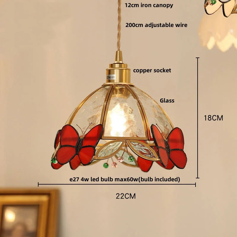 AuroraGlass Nordic LED Hanging Lamp