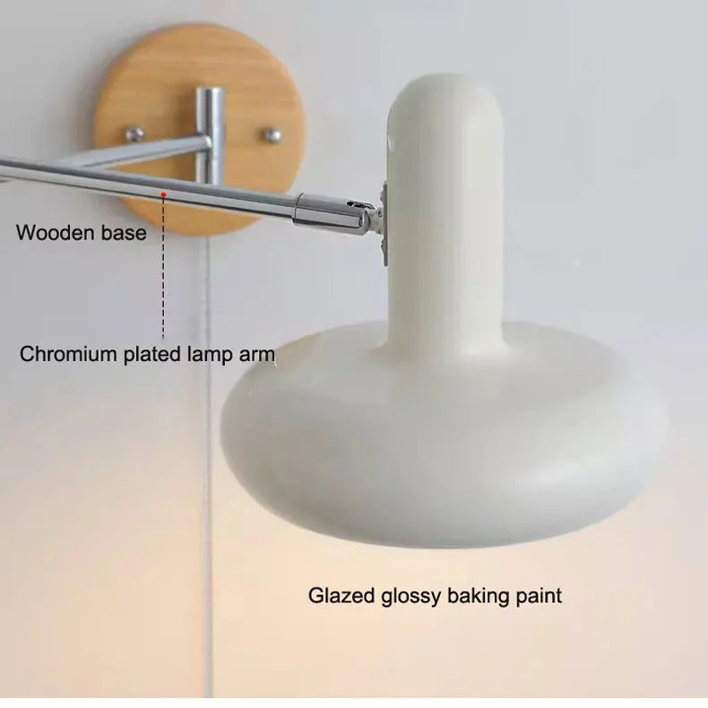 WindRocker FlexArm Wall Lamp – Vintage Telescopic Reading Lamp