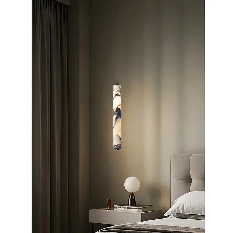 LuminaStone Luxury Natural Stone Pendant Lamp