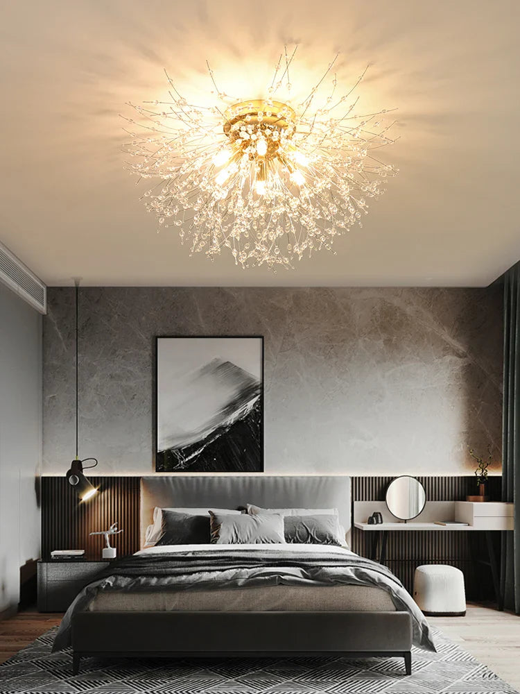 Dandeluxe Dandelion Crystal Ceiling Lamp