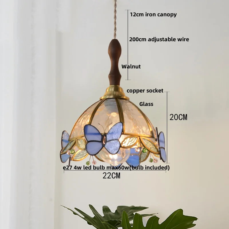 AuroraGlass Nordic LED Hanging Lamp