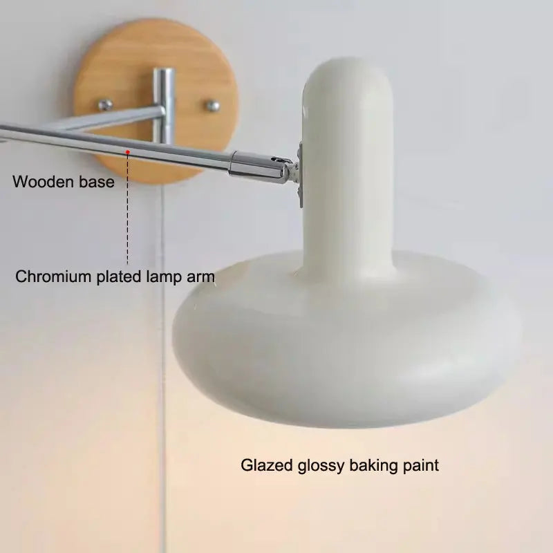 WindRocker FlexArm Wall Lamp – Vintage Telescopic Reading Lamp