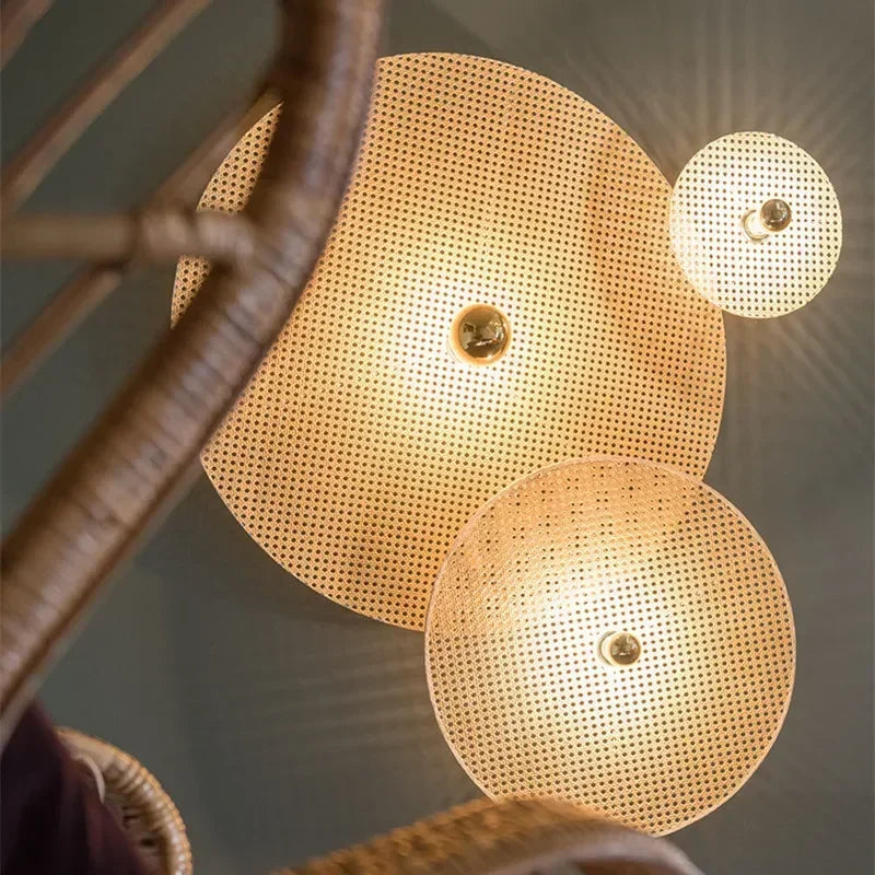 RattanHikari Handmade Japanese Bamboo Wall Lamp