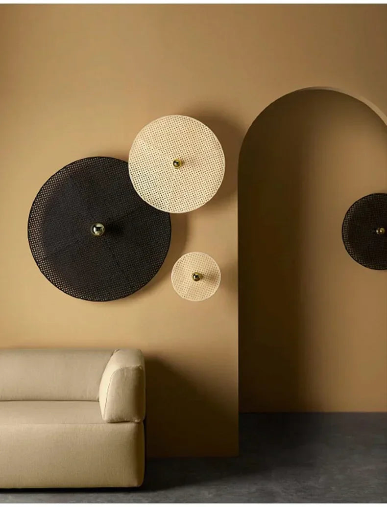 RattanHikari Handmade Japanese Bamboo Wall Lamp