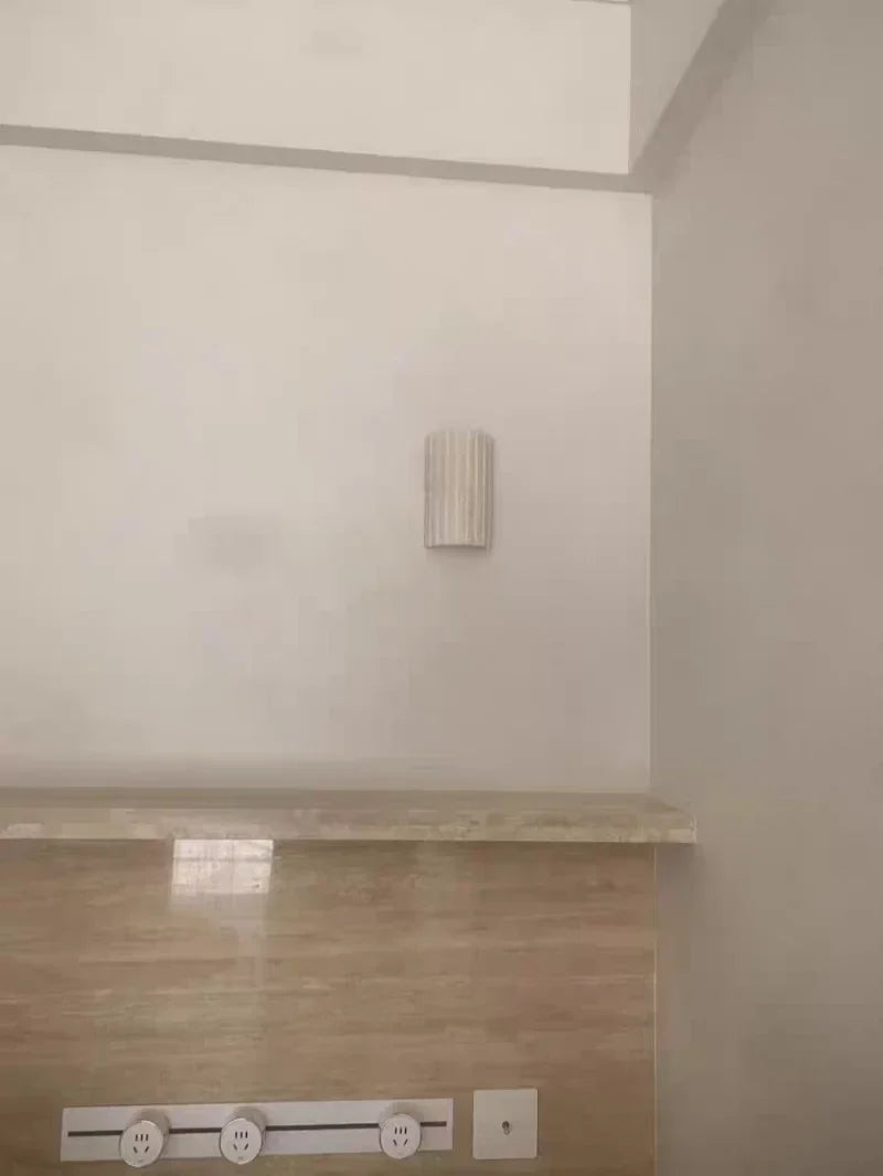 TerraLume Wabi-Sabi Travertine LED Wall Lamp