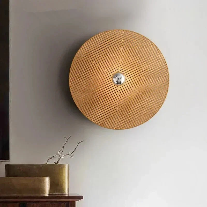 RattanHikari Handmade Japanese Bamboo Wall Lamp