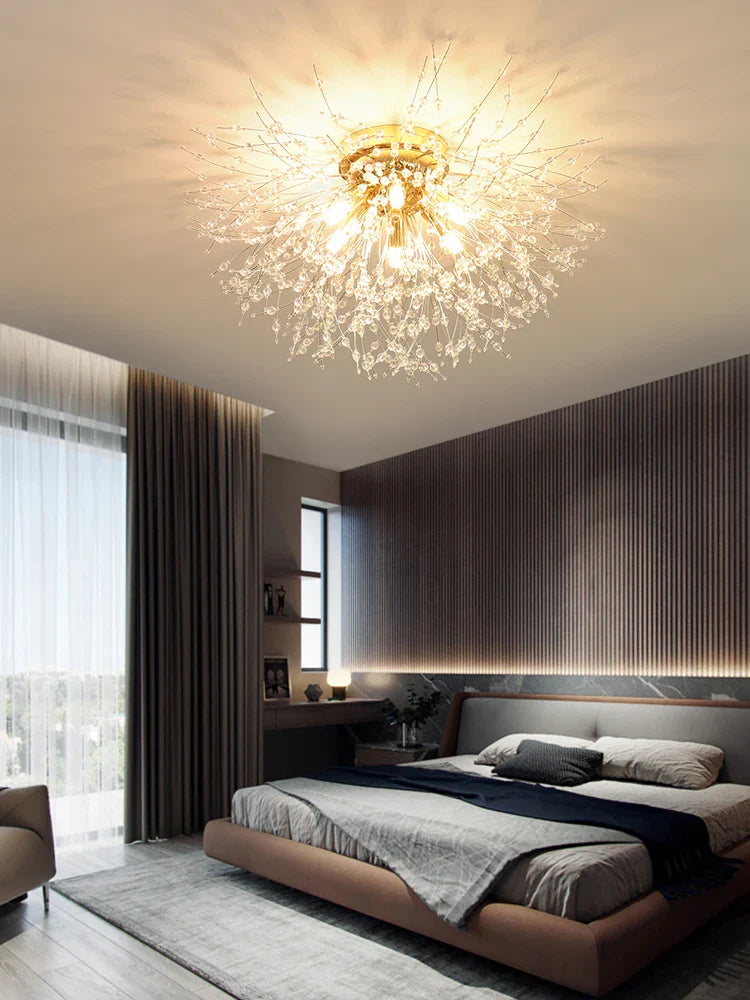 Dandeluxe Dandelion Crystal Ceiling Lamp