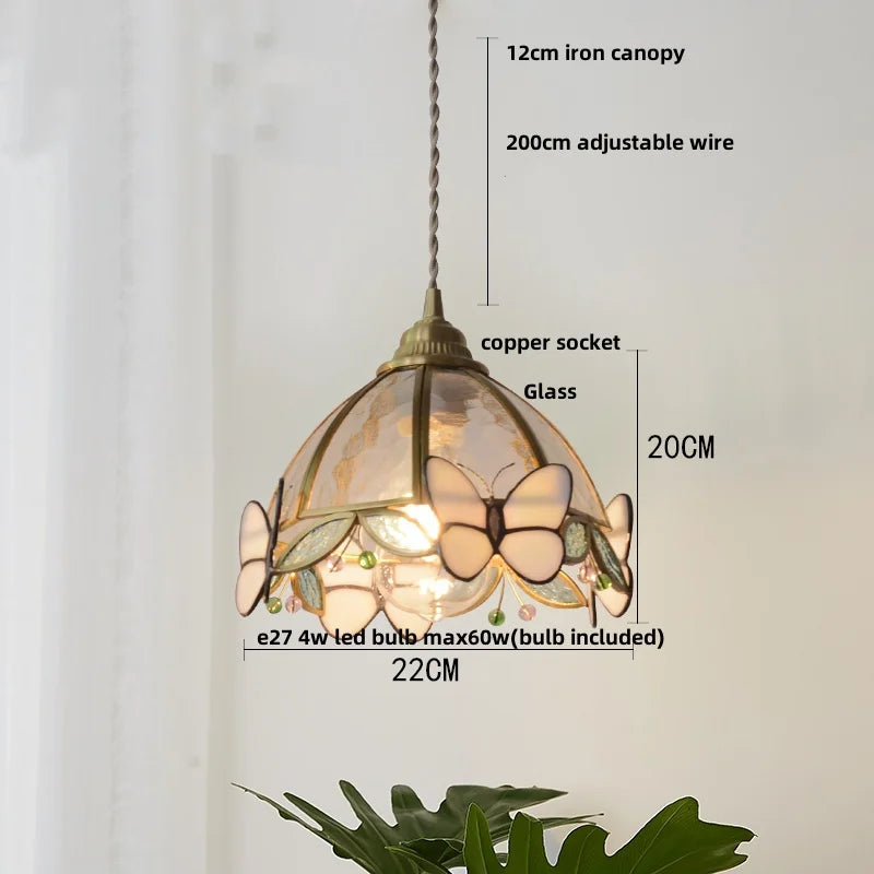 AuroraGlass Nordic LED Hanging Lamp
