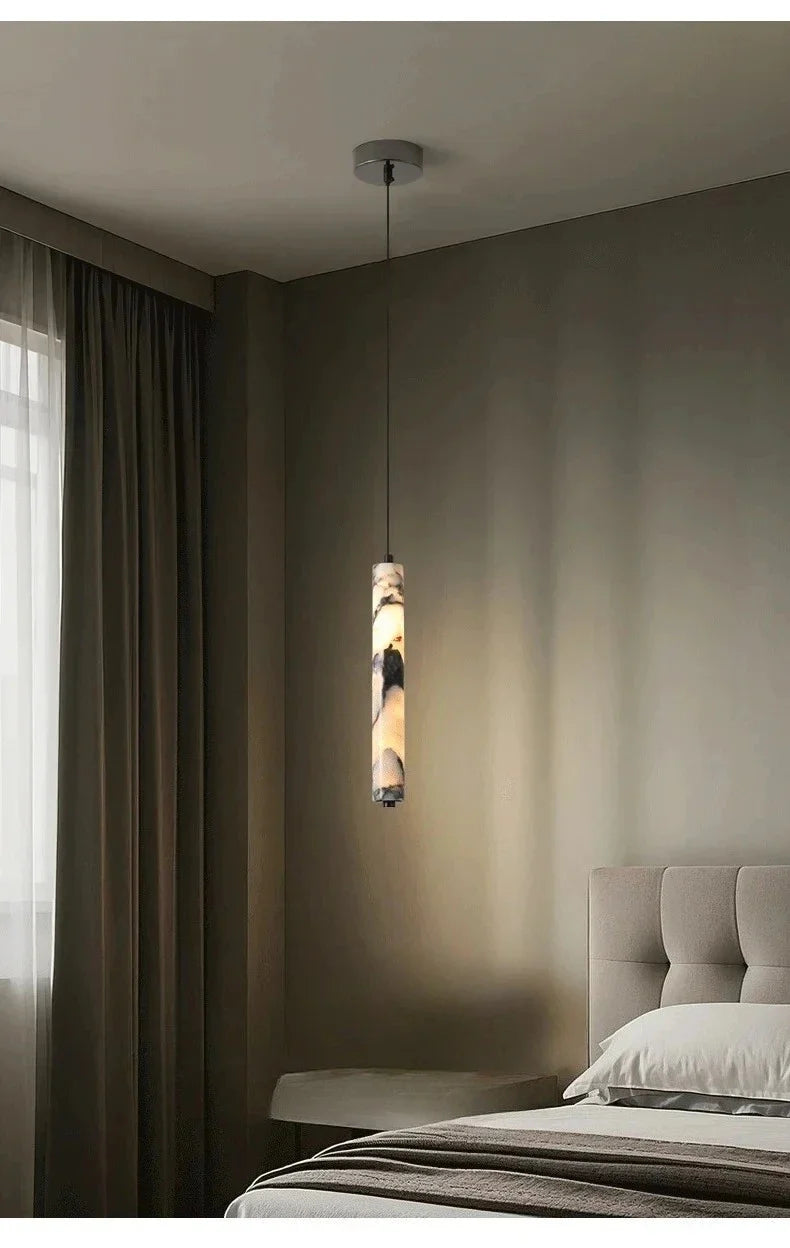 LuminaStone Luxury Natural Stone Pendant Lamp