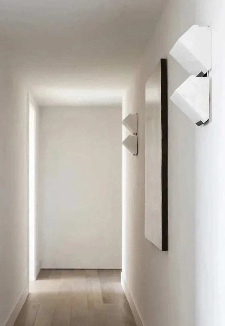MarbleLuxe Nordic LED Wall Lamp – Natural Marble Mood Lighting